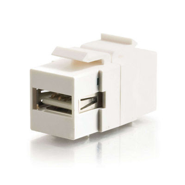 C2G Snap-In USB A/B Female Keystone Insert Module USB A/B Weiß Drahtverbinder