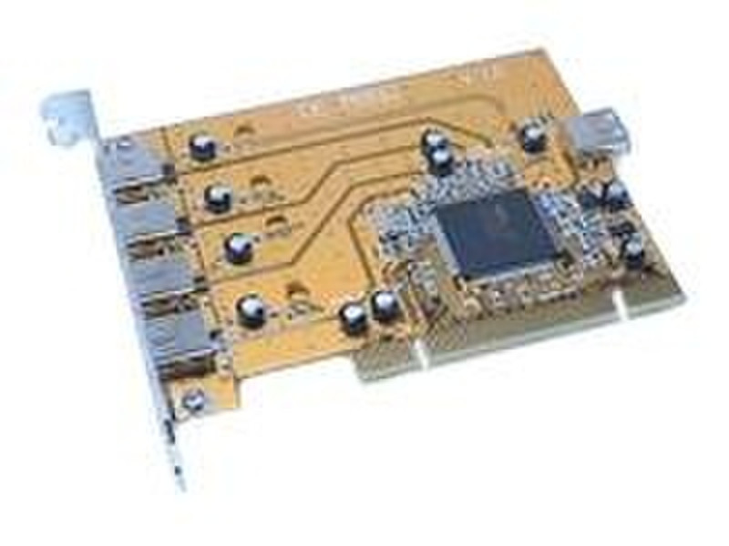 Typhoon USB2.0 4+1 Adapter Card 480Mbit/s Netzwerkkarte