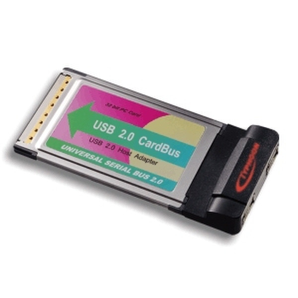 Typhoon USB 2.0 Cardbus Dongleless 480Mbit/s networking card
