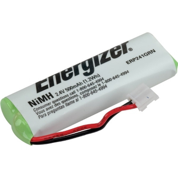 Audiovox ERP241GRN Nickel-Metal Hydride (NiMH) 500mAh 2.4V rechargeable battery