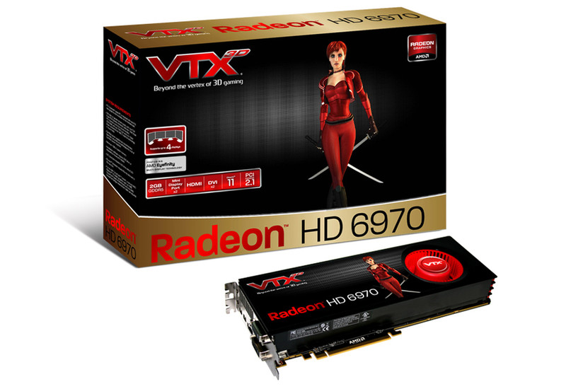VTX3D HD6970 2GB GDDR5 2GB GDDR5 graphics card