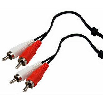 Cables Unlimited RCA Dual Connector Stereo Cable 6 ft 1.83m RCA RCA Schwarz