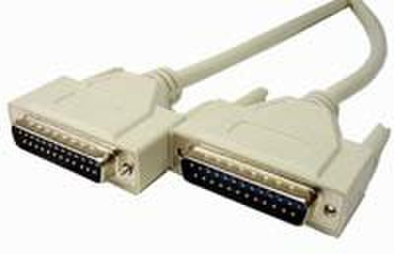 Cables Unlimited DB25 Male to Male RS232 3 ft