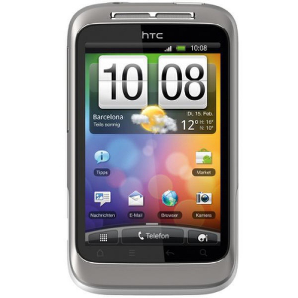 HTC Wildfire S Silver,White