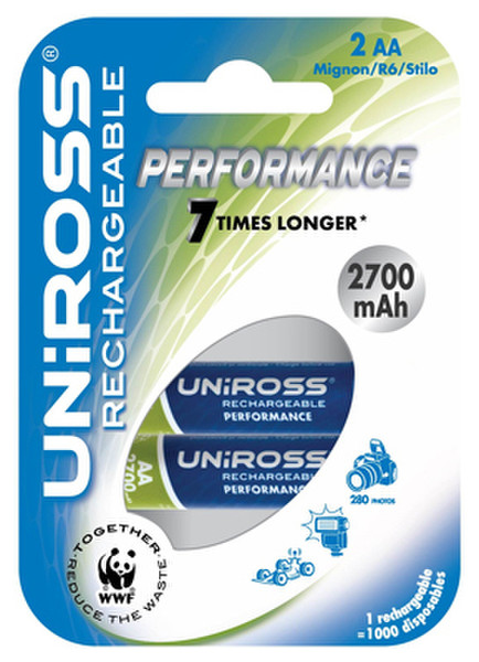 Uniross U0149402 2700mAh Wiederaufladbare Batterie