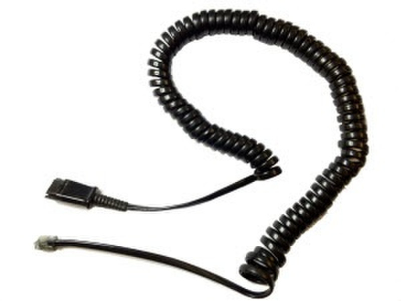 Plantronics U10P Черный телефонный кабель