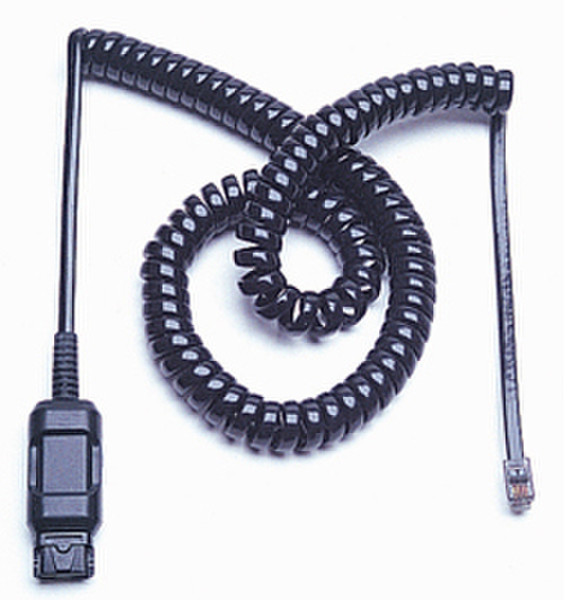 Plantronics 49323-01 Черный телефонный кабель