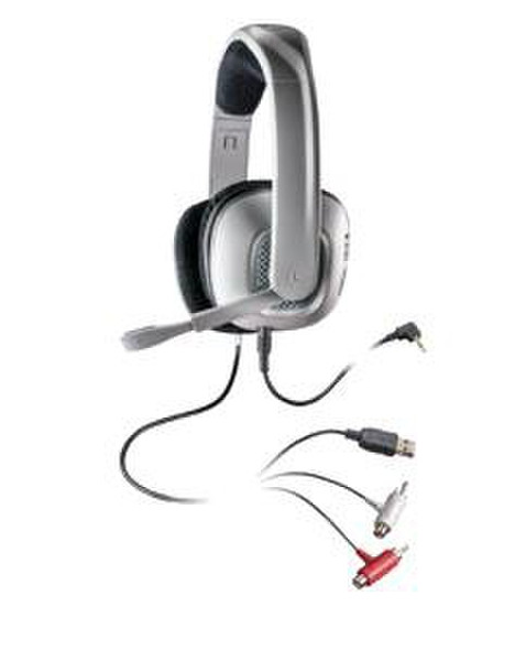 Plantronics GameCom X40 Binaural Head-band Silver headset