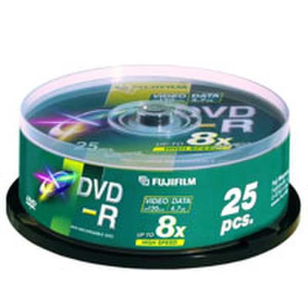 Fujifilm DVD-R, 50 Spindle, 4.7GB 16x 4.7GB DVD-R 50Stück(e)