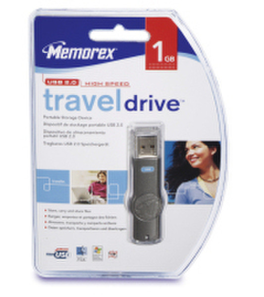 Memorex TravelDrive™ 1GB 1ГБ USB 2.0 USB флеш накопитель