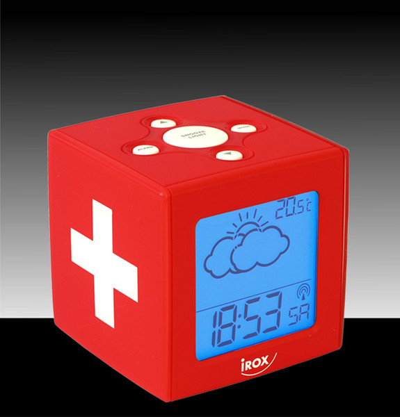 Irox HELVET-X Red alarm clock