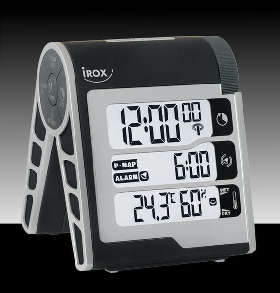 Irox TIME-ON81 Черный, Серый будильник