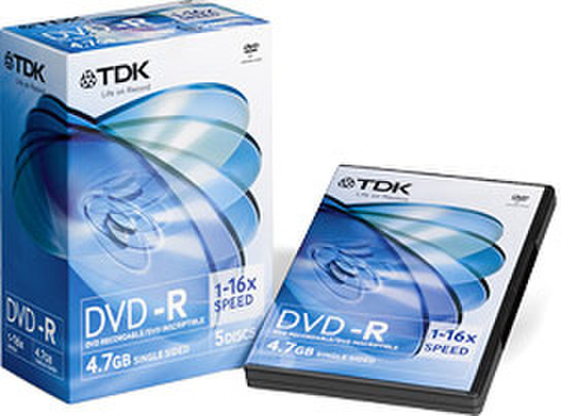 TDK DVD+R 4.7GB 16X Video Box Single