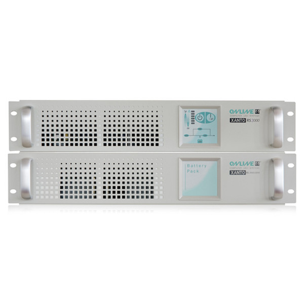 ONLINE USV-Systeme Xanto S 3000 R Kit 3000ВА 4розетка(и) Rackmount Cеребряный источник бесперебойного питания