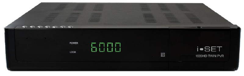 Sky Vision 1680 Twin HDpvr - 500 GB Black TV set-top box