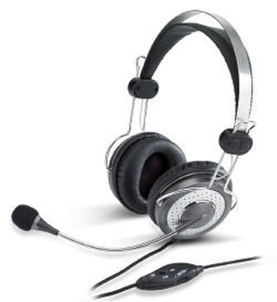 Genius HS-04SU 3.5 mm Binaural Head-band Grey headset