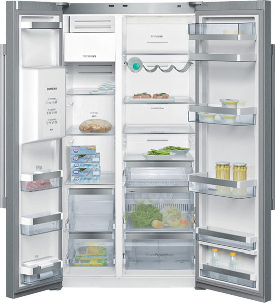 Siemens KA62DA71 freestanding 526L A+ Silver,White side-by-side refrigerator