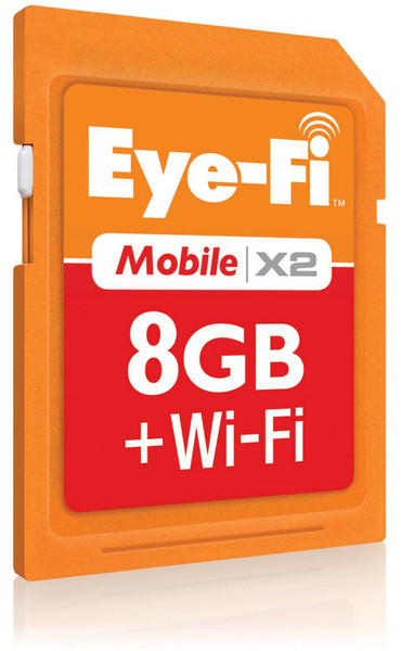 Eye-Fi Mobile X2, 8GB 8GB SDHC Class 6 memory card