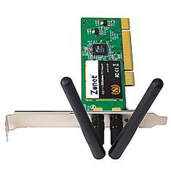 Zonet Network ZEW1642D 802.11N Wireless PCI Adapter with Low-Profile B Внутренний Ethernet 300Мбит/с