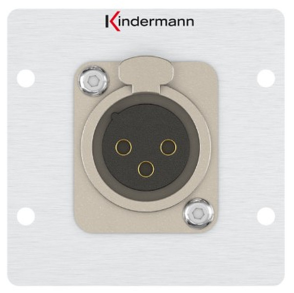Kindermann 7444000412 XLR Aluminium Steckdose