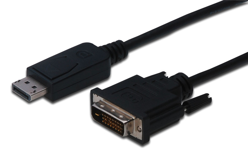ASSMANN Electronic AK-340301-010-S 1м DisplayPort DVI-D Черный адаптер для видео кабеля