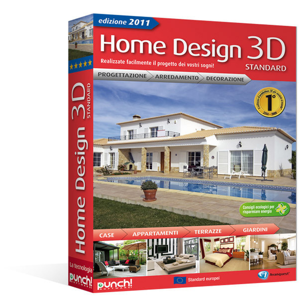 Avanquest Home Design 3D 2011 Standard, 1u, Box, ITA