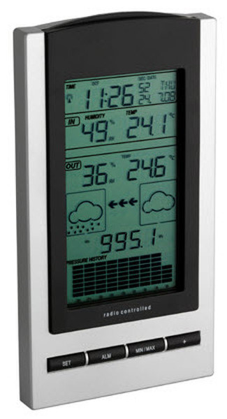 TFA 35.1083 Schwarz, Grau Wetterstation