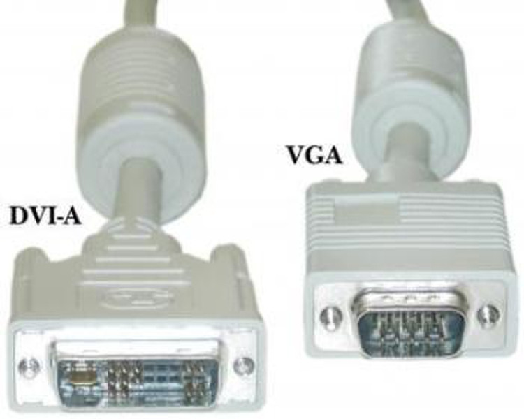 TDCZ KPDVI1A2 2м VGA (D-Sub) DVI-I Белый адаптер для видео кабеля