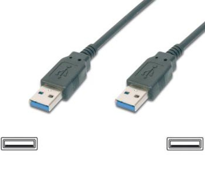 TDCZ KU3AA2BK 2м USB A USB A Черный кабель USB