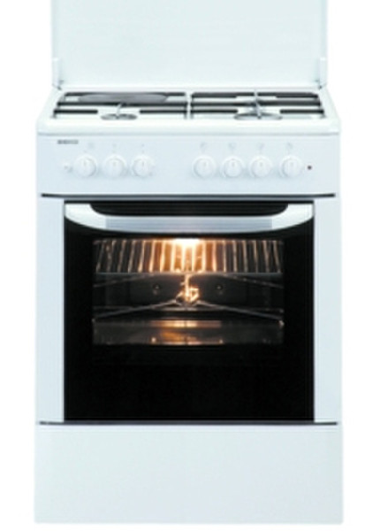 Beko CS62113P Freestanding Combi hob B White cooker