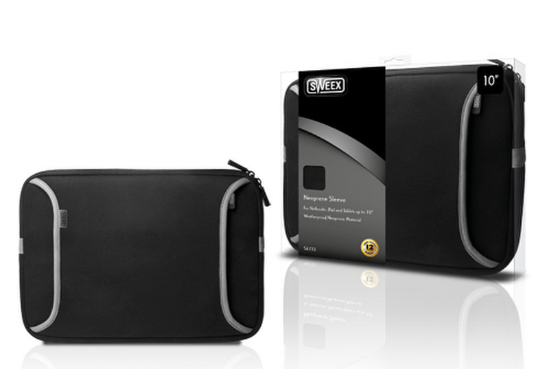 Sweex SA133 10Zoll Sleeve case Schwarz Notebooktasche