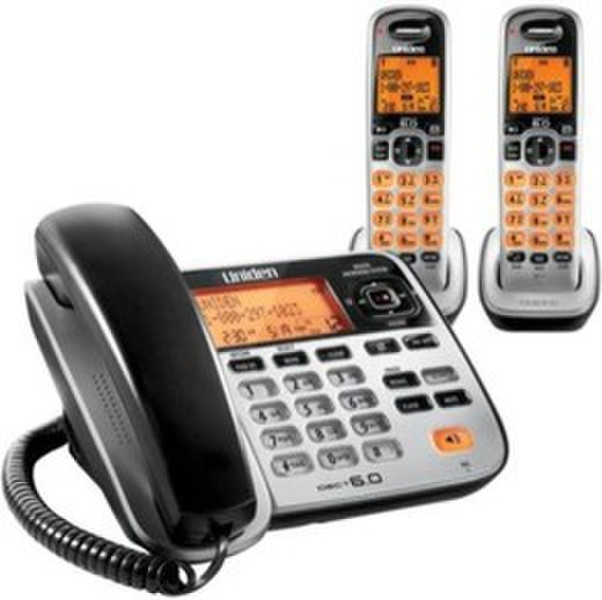 Uniden D1688-2 DECT Anrufer-Identifikation Grau Telefon