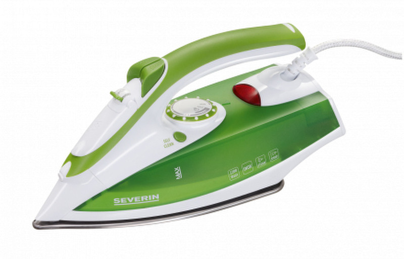 Severin BA3242 Dry & Steam iron Stainless Steel soleplate 2200W Green,Silver,White iron