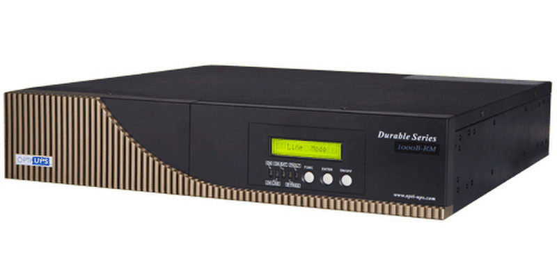 OPTI DS1000B-RM 1000VA 4AC outlet(s) Rackmount Black uninterruptible power supply (UPS)