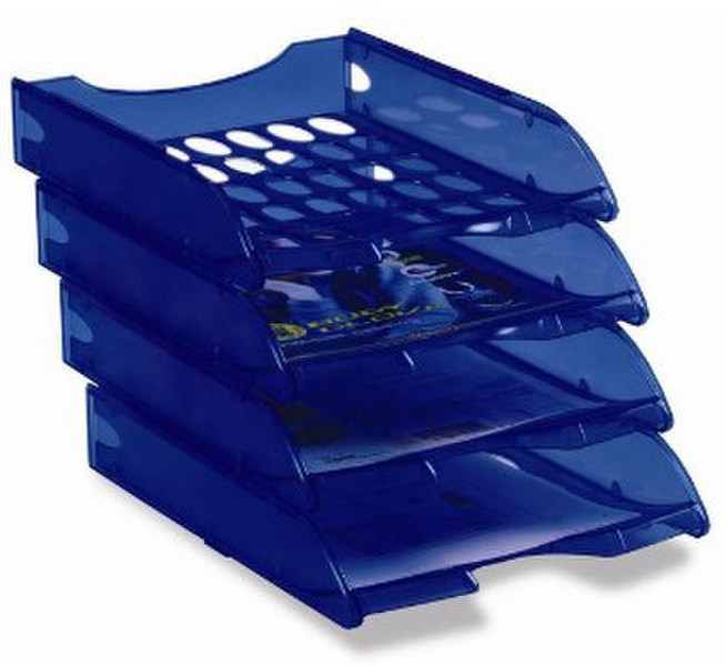 Fellowes E040BLN Plastic Blue desk tray