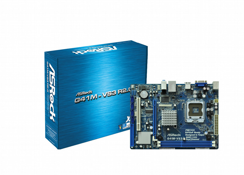 Asrock G41M-VS3 R2.0 Intel G41 Socket T (LGA 775) Micro ATX motherboard