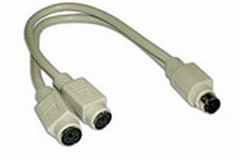 Advanced Cable Technology PS/2 Keyboard / Mouse splitter: 0,20m Tastatur/Video/Maus (KVM)-Kabel