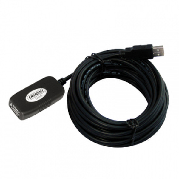 Eminent USB Signal Booster Cable 10 meters 10m USB A USB A Schwarz USB Kabel