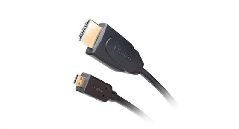 iogear GHDC3402 2m HDMI Micro-HDMI Black HDMI cable