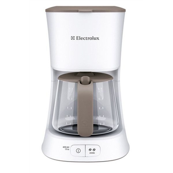Electrolux EKF5110 Drip coffee maker 1.4L 15cups Beige,White coffee maker