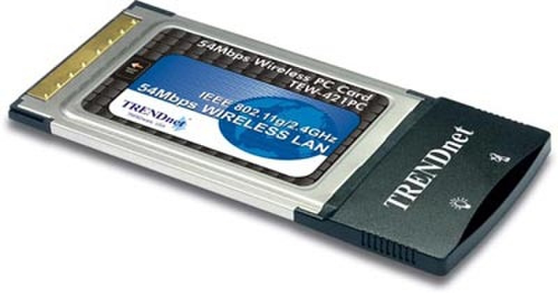 TRENDware 54Mbps 802.11g Wireless PC Card 54Mbit/s Netzwerkkarte