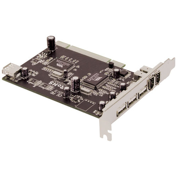 ICIDU FireWire / USB 2.0 Combi PCI Card Schnittstellenkarte/Adapter