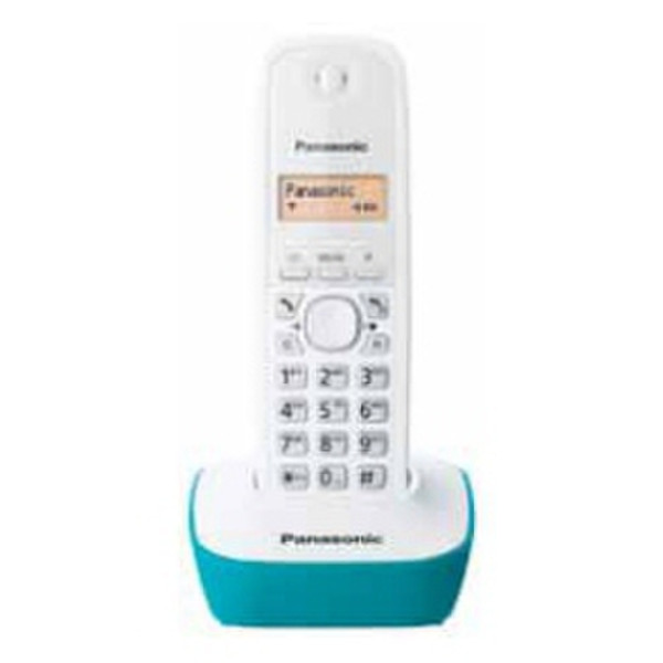 Panasonic KX-TG1611 DECT Caller ID Turquoise,White
