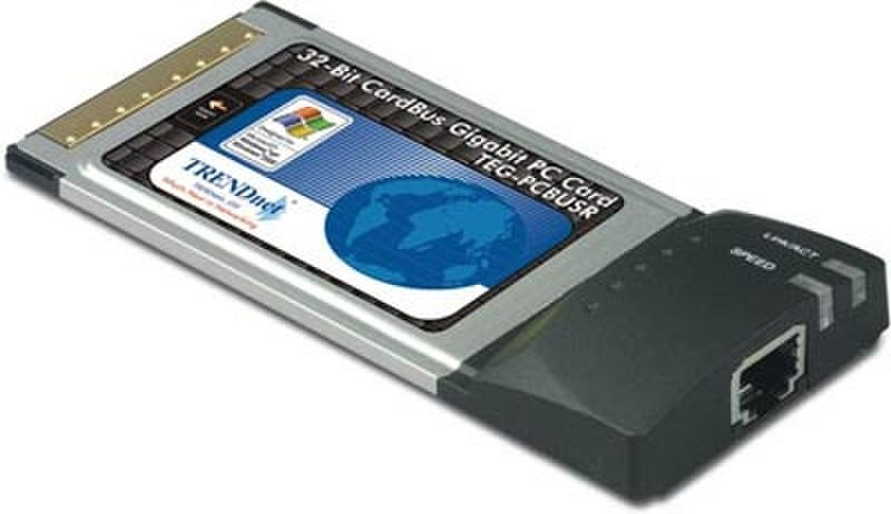 TRENDware Gigabit Ethernet Expresscard 2000Mbit/s networking card
