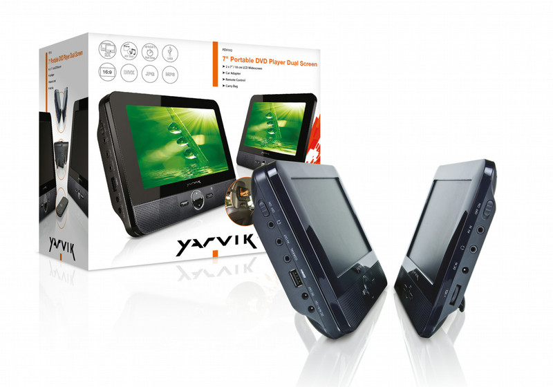 Sweex Yarvik 7" Portable DVD Player Dual Screen