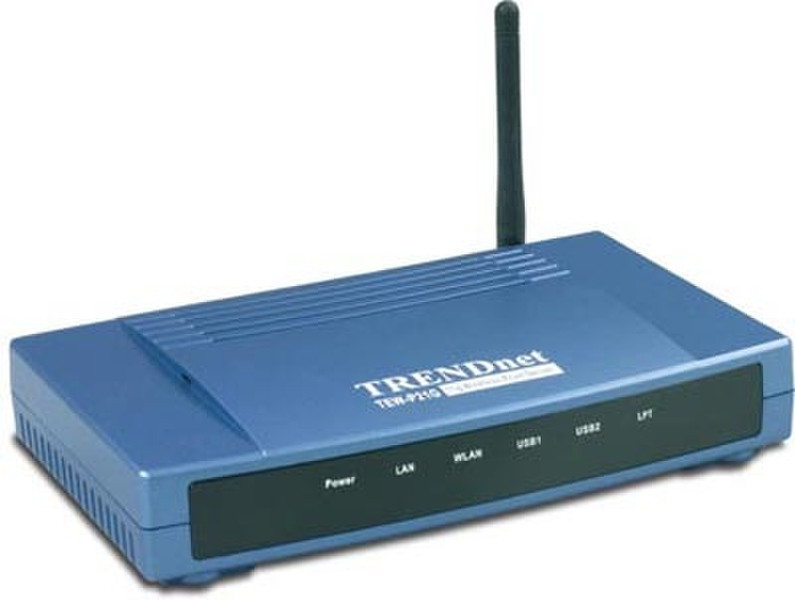 TRENDware 54Mbps 802.11g Multi-Port Print Server Wireless LAN print server