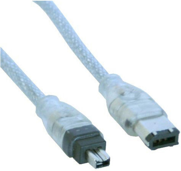 InLine 34641Z 1m Transparent Firewire-Kabel