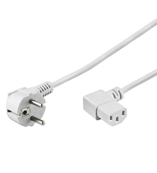 Wentronic NK 102 3m 3m CEE7/7 Schuko C13 coupler White power cable