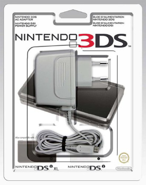 Nintendo Power Adapter for 3DS/DSi/DSi XL Для помещений Серый зарядное для мобильных устройств