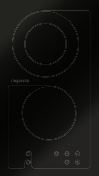 Mepamsa Vt 302 G Eingebaut Ceramic hob Schwarz